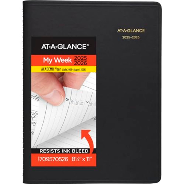 AT-A-GLANCE PLANNER 2025-2026 ACADEMIC WEEKLY APPOINTMENT BOOK - BLACK AT-A-GLANCE PLANNER 2025-2026 ACADEMIC WEEKLY APPOINTMENT BOOK - BLACK