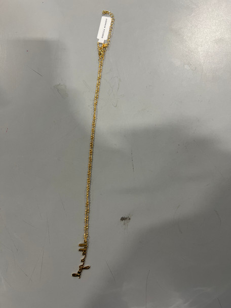 REBECCA MINKOFF "LIKE A GIRL NECKLACE - GOLD New REBECCA MINKOFF "LIKE A GIRL NECKLACE - GOLD New