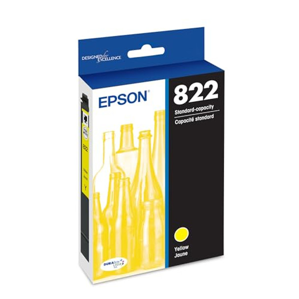 EPSON 822 DURABRITE ULTRA INK STANDARD CAPACITY YELLOW (T822420-S) - YELLOW New EPSON 822 DURABRITE ULTRA INK STANDARD CAPACITY YELLOW (T822420-S) - YELLOW New