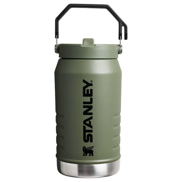 STANLEY 64OZ ICEFLOW FLIP STRAW JUG - DARK OLIVE GREEN New