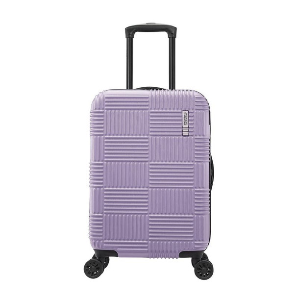 AMERICAN TOURISTER NXT HARDSIDE LARGE CHECKED SPINNER SUITCASE - PURPLE