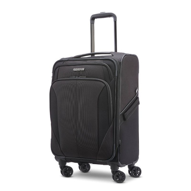 AMERICAN TOURISTER PHENOM SOFTSIDE CARRY ON SPINNER SUITCASE - BLACK AMERICAN TOURISTER PHENOM SOFTSIDE CARRY ON SPINNER SUITCASE - BLACK