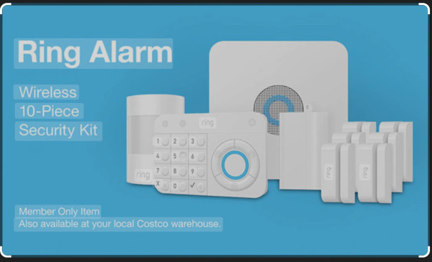 RING ALARM WIRELESS HOME SECURITY 10 KIT (1ST GEN) - WHITE