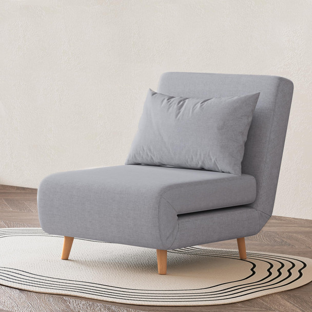 Artdeco Home Tustin Convertible Sleeper Chair 3 in 1 Chair Bed - Moon Light