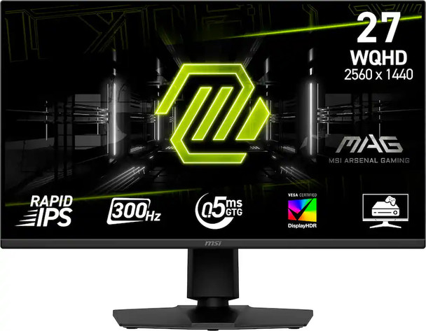 MSI MAG 275QPF X30 27" QHD 300HZ 1MS ADAPTIVE SYNC GAMING MONITOR - BLACK