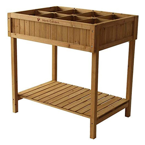 VEGTRUG HGMK6009N USA CUSTOM HERB PLANTER, NATURAL
