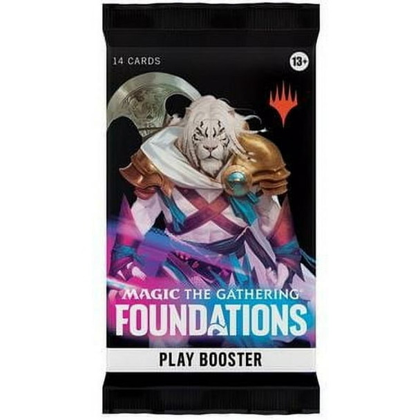 WIZARDS OF THE COAST MAGIC THE GATHERING FOUNDATIONS PLAY BOOSTER 1 PACK - MULTI New