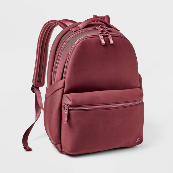 ALL IN MOTION 14L FAUX NEOPRENE BACKPACK - BURGUNDY