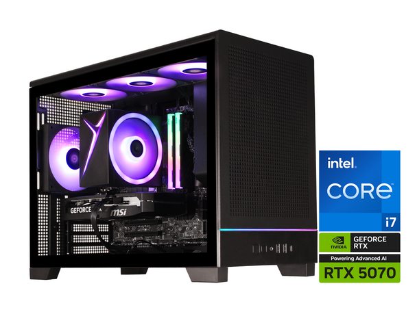 STORMCRAFT Gaming PC VIPER Intel Core i7 14700F NVIDIA GeForce RTX 5070 - AI