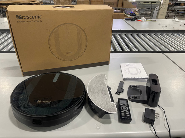 PROSCENIC WI-FI CONNECTED ROBOT VACUUM CLEANER 3-IN-1 - BLACK