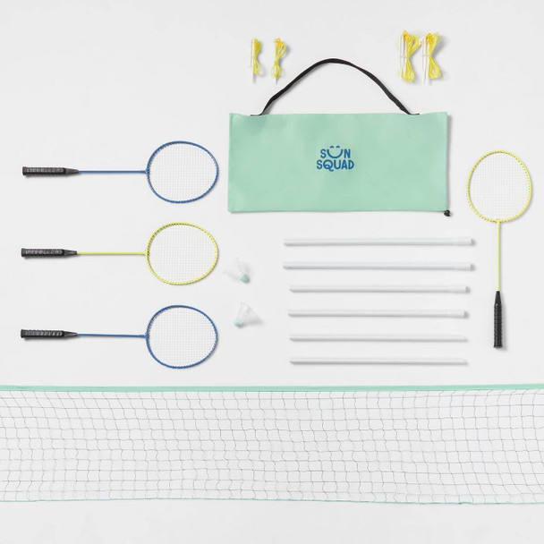 SUN SQUAD BADMINTON SET : LAWN SPORTS FOR ADULTS - MULTI
