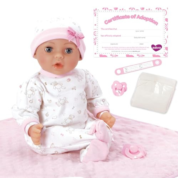 ADORA Baby Doll Accessories Pink Matching 9-Piece - HOPE New