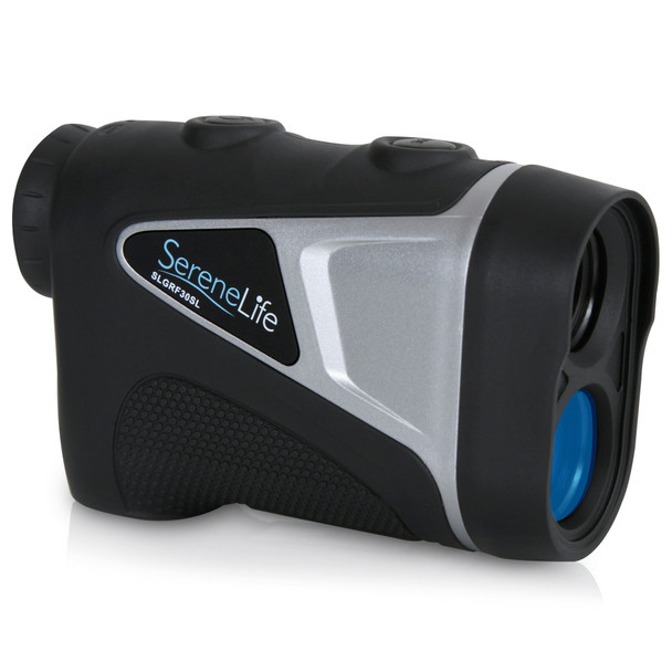 SERENELIFE GOLF LASER RANGE FINDER MONOCULAR PIN-SEEKING ZOOM - BLACK/SILVER