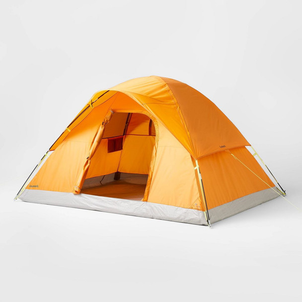 EMBARK 4 PERSON DOME CAMPING TENT RUST - EMBARK™ - ORNAGE/GRAY New