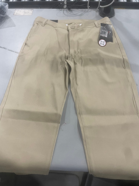 GALAXY BY HARVIC PANTS MEN'S 4 WAY STRETCH CASUAL - SIZE: MEN 30X31 - KHAKI New