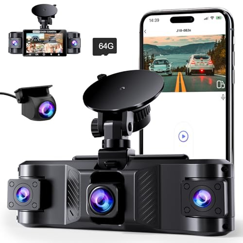 TEHCLIFE 4 CHANNEL 2.5K DASH CAM FRONT REAR LEFT RIGHT 170° TECHLIFE-S10 - BLACK