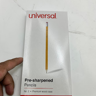 UNIVERSAL #2 PRE-SHARPENED WOODCASE PENCIL, HB (#2), BLACK LEAD 24/PACK