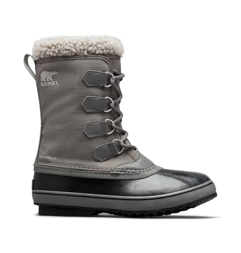 2114071 SOREL MEN'S 1964 PAC NYLON WATERPROOF BOOT QUARRY/DOVE SIZE: 11.5