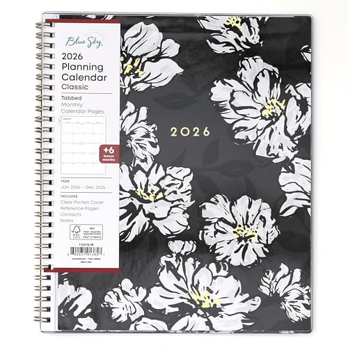 Blue Sky 2026 Monthly Planner Calendar January 2026 - December 2026 8" x 10" New