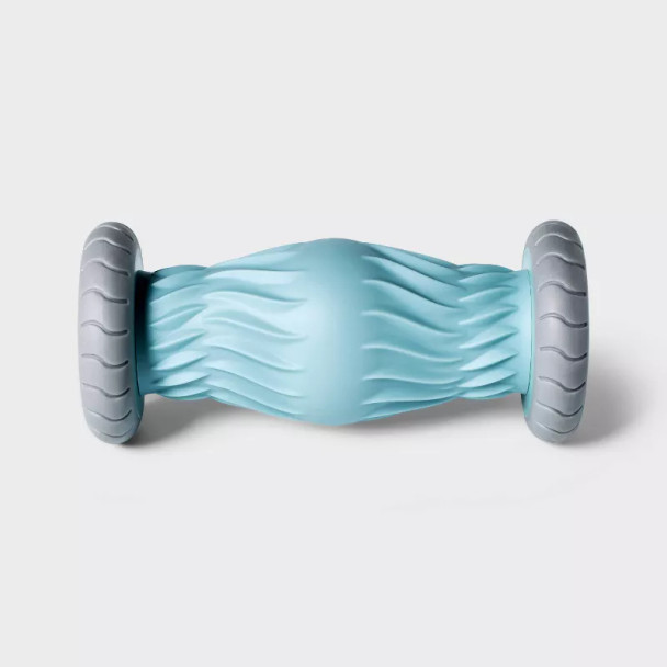 ALL IN MOTION™ HOT AND COLD FOOT ROLLER TPR MANUAL MASSAGER - BLUE/GRAY New