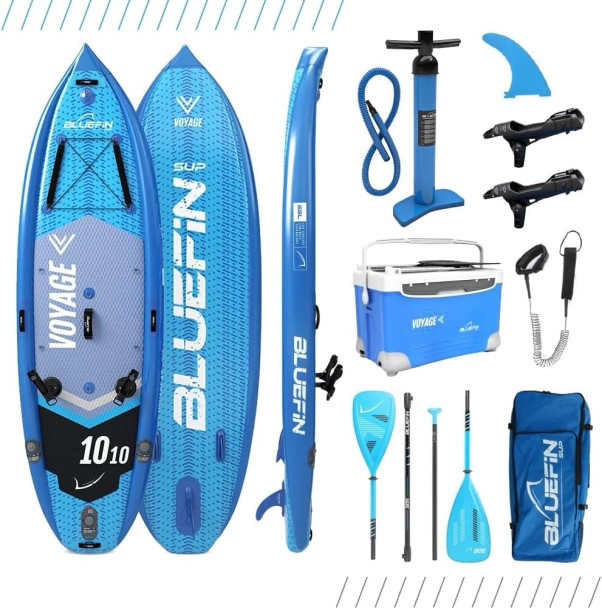 BLUEFIN SUP VOYAGE 10’10 PACKAGE COOLER BOX ULTIMATE ACTIVITY - BLUE/BLACK/WHITE