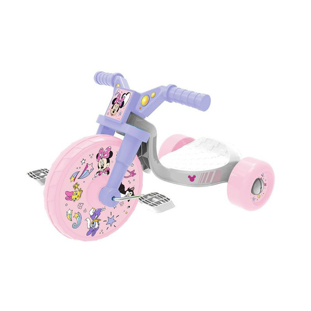 MINNIE MOUSE 10" FLY WHEEL KIDS' TRICYCLE WITH ELECTRONIC SOUND - PINK/PURPLE