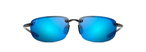 Maui Jim Ho'okipa Sport Sunglasses Smoke Gray/Blue Hawaii MJ0407S004