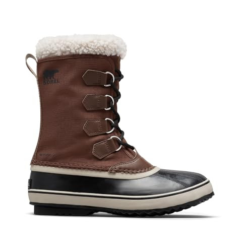 SOREL - MEN'S 1964 PAC NYLON SNOW BOOT FOR WINTER - SIZE: MEN 9 TOBACCO/BLACK New