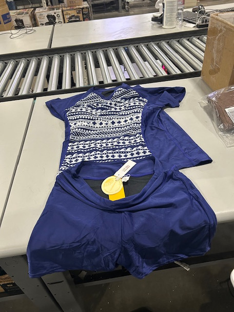 TOURNESOL WOMEN'S 2 PIECE SWIMWEAR - SIZE: WOMEN M - PURPLE