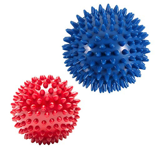 VORNNEX Pack of 2 Spiky Hard Massage Balls - Foot Arch Trainer Plantar Fasciitis