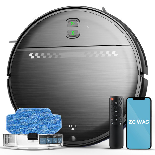 SMART LIFE ROBOT VACUUM AND MOP COMBO, 2-IN-1 ROBOT VACUUM CLEANER - BLACK