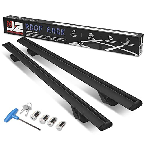 J2 ENGINEERING J2-RR-135-BK PAIR OF 55" ALUMINUM ROOF RACK CROSS BARS - BLACK