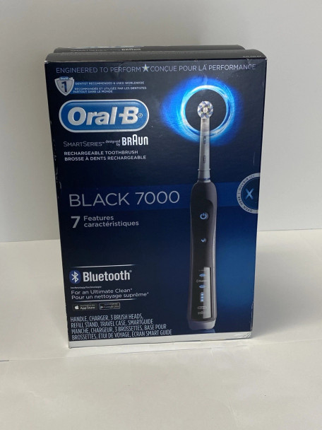 ORAL-B SMARTSERIES 7000 RECHARGEABLE TOOTHBRUSH W/BLUETOOTH SMARTGUIDE - BLACK