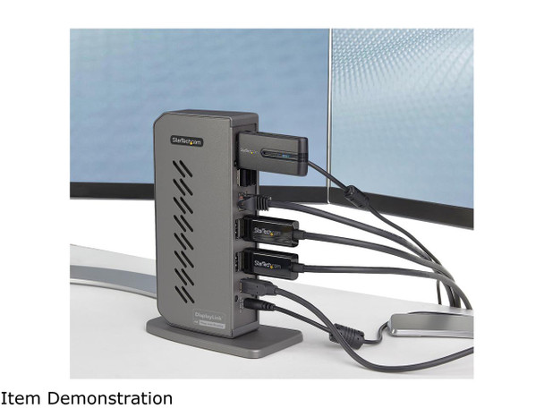 StarTech.com Black/Gray DK30A2DHU Notebook Docking Station