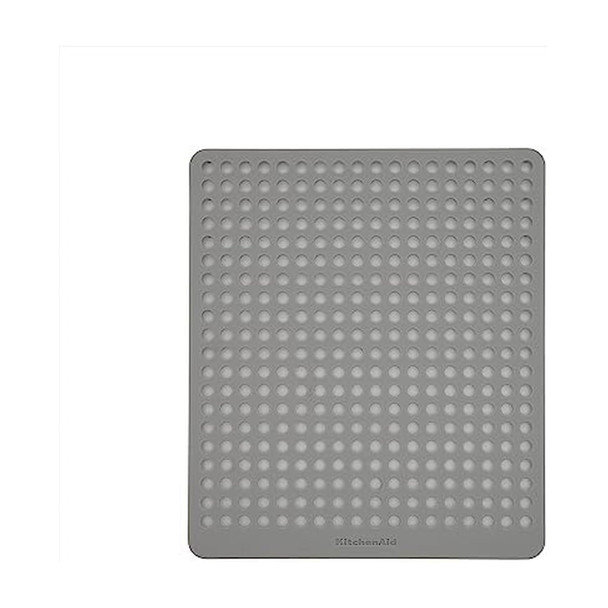KITCHENAID SILICONE SINK MAT 11.6"L X 13.4"W KE877OHasa - GRAY New