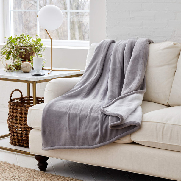 Eddie Bauer | Smart Heated Electric Throw Blanket (2.4 GHz) - Gray