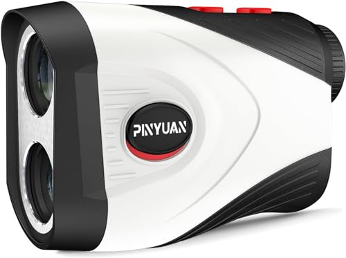 PINYUAN GOLF RANGEFINDER WITH SLOPE 1200 YARD MAGNET STRIPE SH117 - BLACK/WHITE