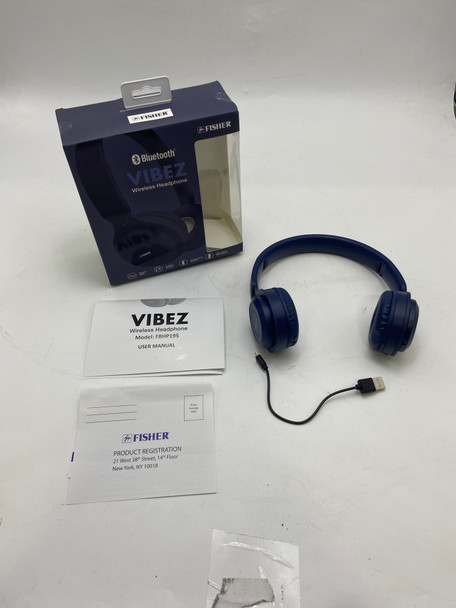 FISHER WIRELESS HEADPHONE - BLUE