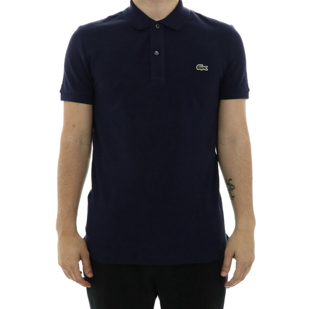 LACOSTE MENS SLIM FIT PIQUE POLO NAVY BLUE-XL - NAVY New