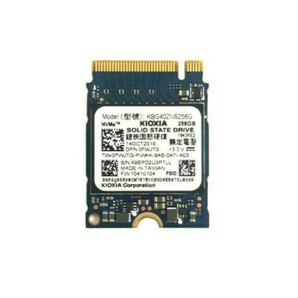 TOSHIBA 256GB PCIE NVME M.2 2230 SSD STATE DRIVE KBG40ZNS256G - BLUE