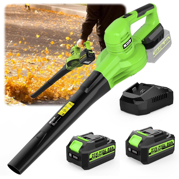 NCOEN 21V LIGHTWEIGHT LEAF BLOWER CORDLESS BATTERY CHARGER L02-007A - GREEN
