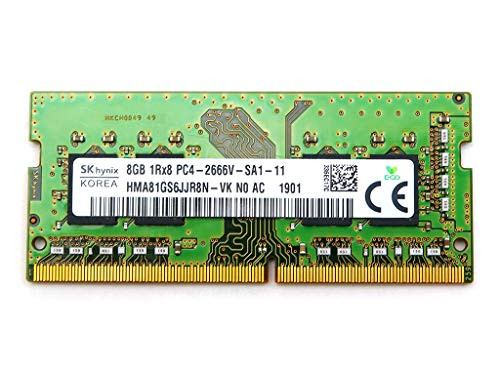 SK HYNIX 8GB 1RX8 DDR4 SO-DIMM PC4-21300 2666MHZ Memory Module - GREEN