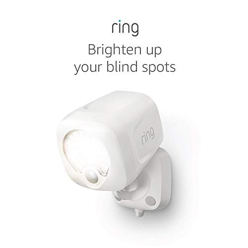 AMAZON RING SPOTLIGHT BATTERY MOTION-ACTIVATED SPOTLIGHT - WHITE New