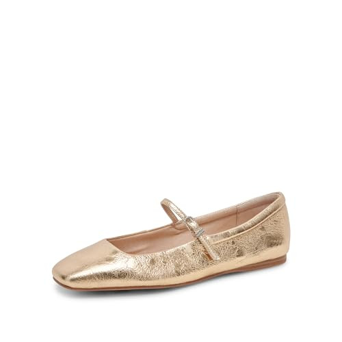 VREYES0710090 Dolce Vita Women Reyes Crystal Distressed Gold Size 9 New