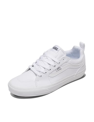 VANS MEN'S SNEAKER FILMORE TRAINERS MEN 10 CANVAS WHITE/WHITE