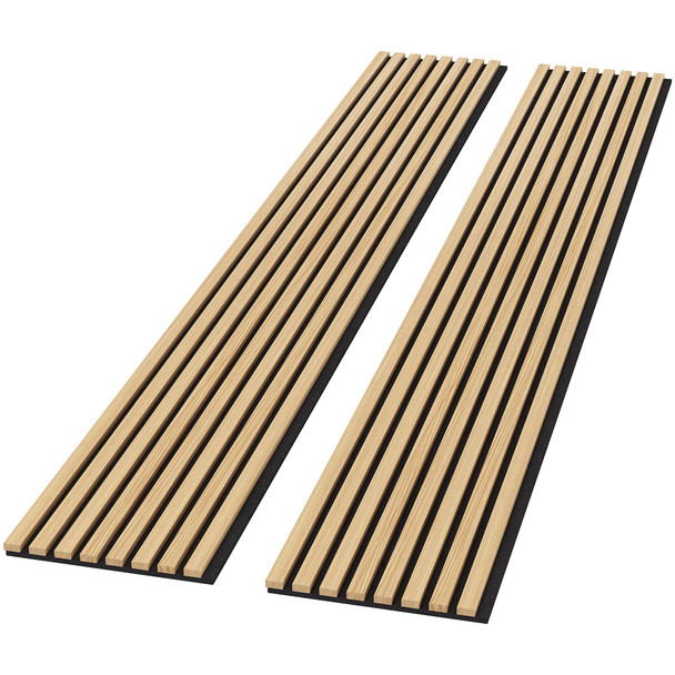 ROOMTEC 2 Pack Acoustic Solid Wood Wall Panels EC11005132 - Oak