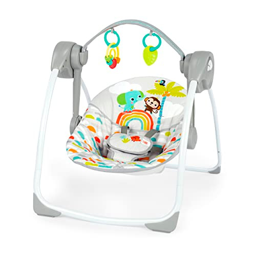 BRIGHT STARTS PLAYFUL PARADISE PORTABLE COMPACT BABY SWING 03514 - 2 assorted New