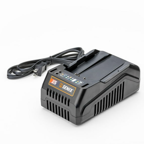 SENIX 58 VOLT MAX LITHIUM ION BATTERY CHARGER POWER STATION - BLACK