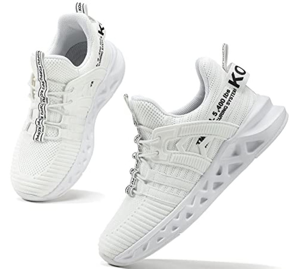 KOPPU KIDS SHOES RUNNING SHOES GIRLS BOYS SIZE: YOUTH SIZE 3 (EU M35) - WHITE