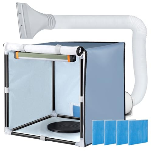 SIEBWIN Airbrush Booth Siebwin 16.5 * 16.5 * 16.5 inch Portable Hobby